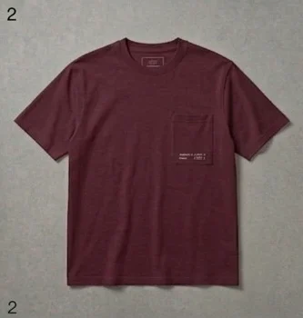 The Compass Pocket Tee 1 deep red