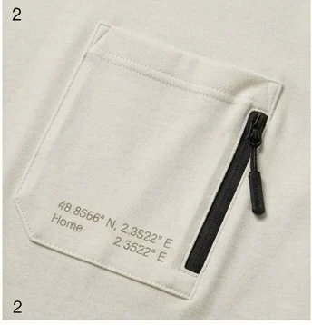 The Compass Pocket Tee detail