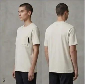 The Compass Pocket Tee back
