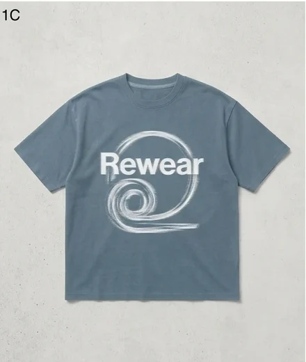 The Kinetic Distortion Tee 1 light blue