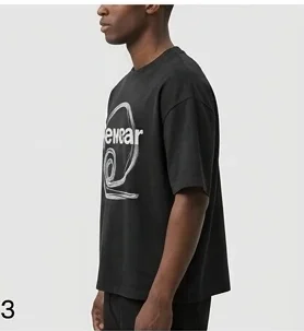 The Kinetic Distortion Tee from the side