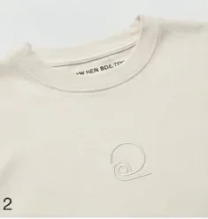 The Raw Hem Box-Tee up-close