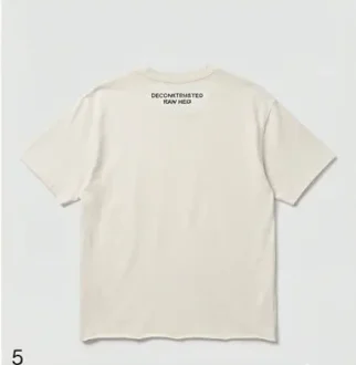 The Raw Hem Box-Tee from the back