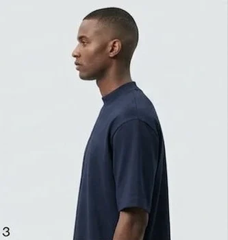 The Void Mock-Neck Tee from the side